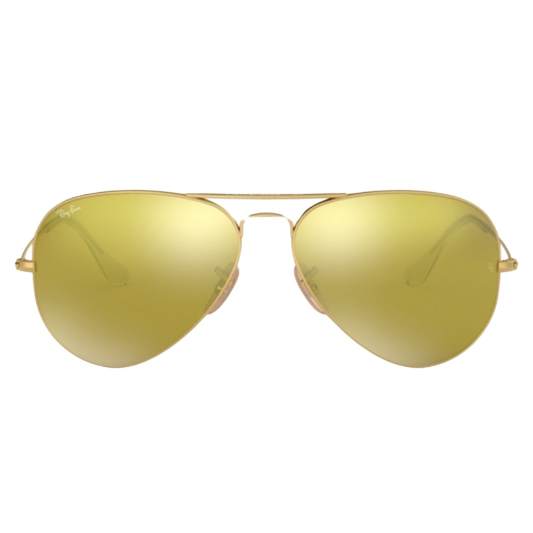 Ray-Ban Aviator Light Brown Lens Gold Sunglasses