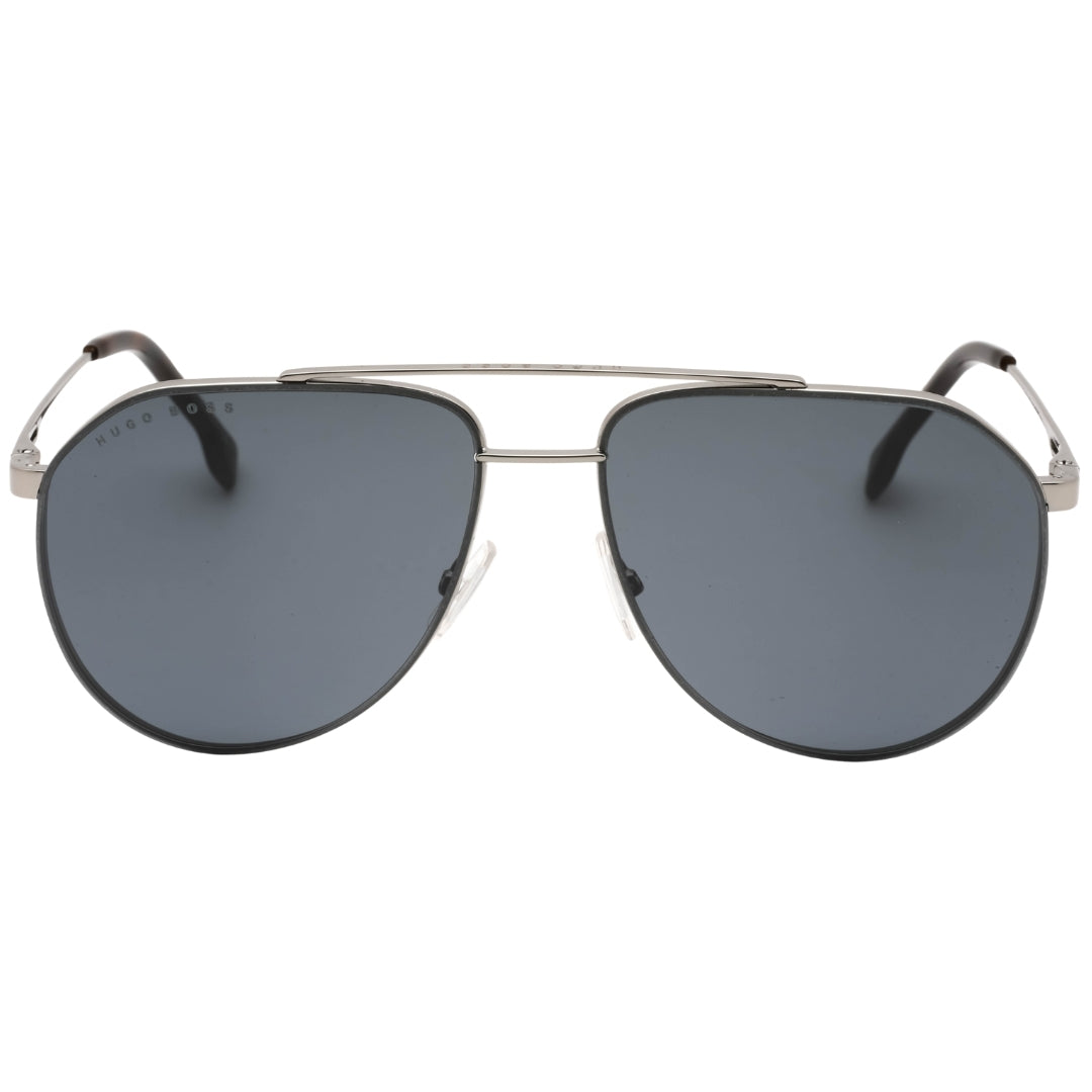 Hugo Boss Grey Lens Ruthenium Dark Silver Sunglasses