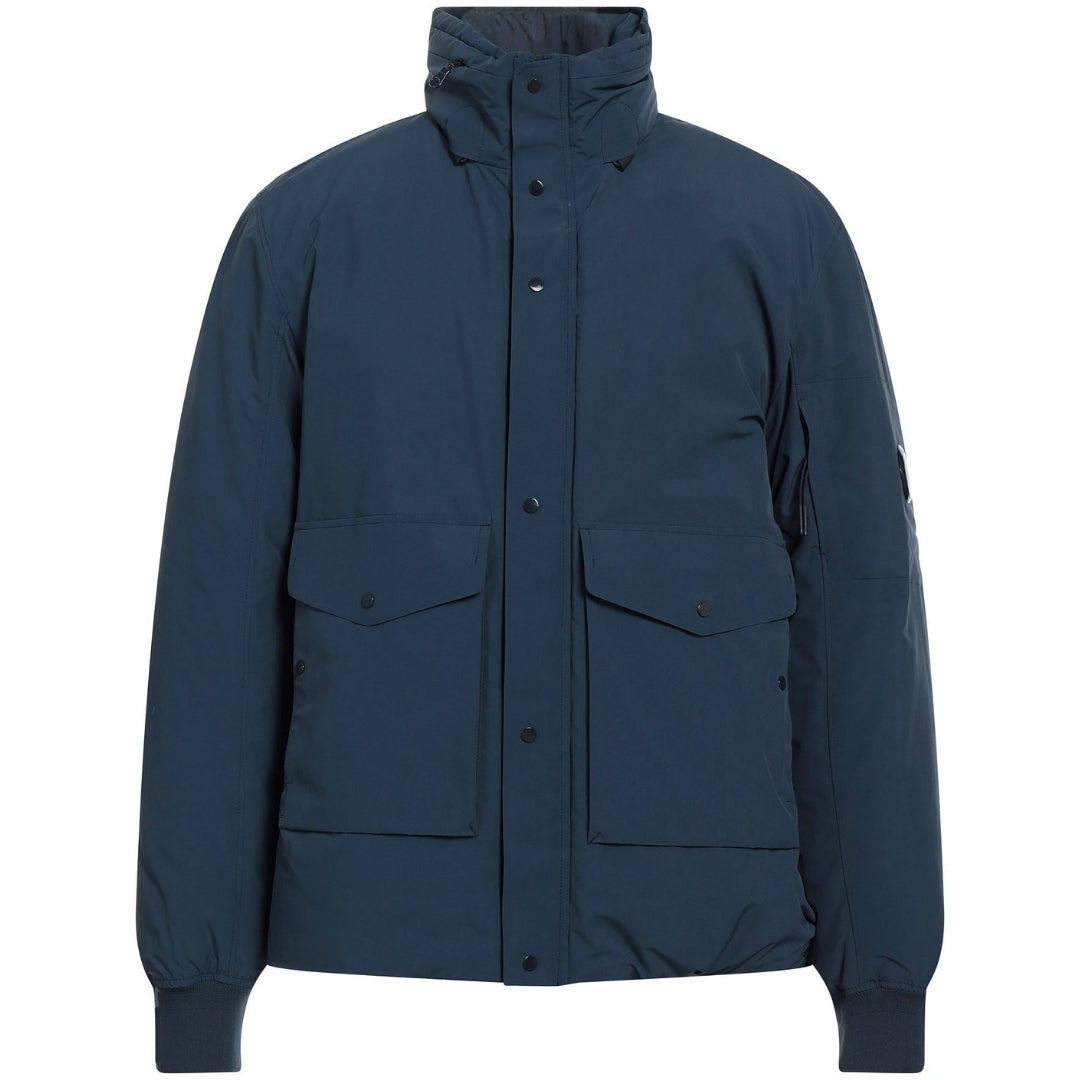 C.P. Company Micro M Recycled Down Jacket Total Eclipse Coat