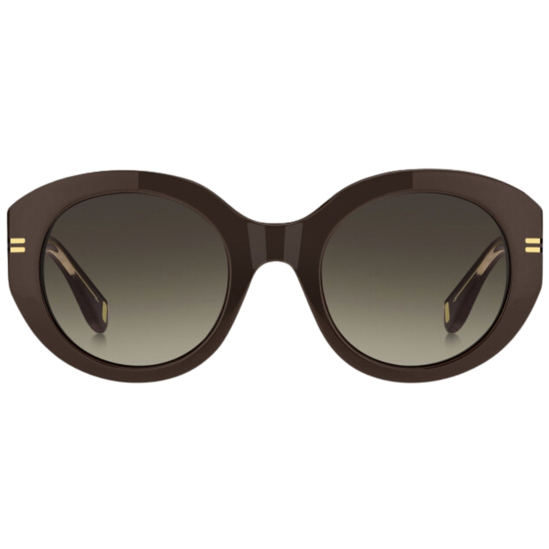 Marc Jacobs Brown Rounded Framed Brown Gradient Lensed Sunglasses
