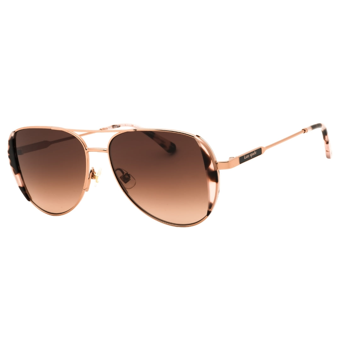Kate Spade KS NAVY/G/S 0000 HA ROSE GOLD/BROWN SF Sunglasses Women One Size