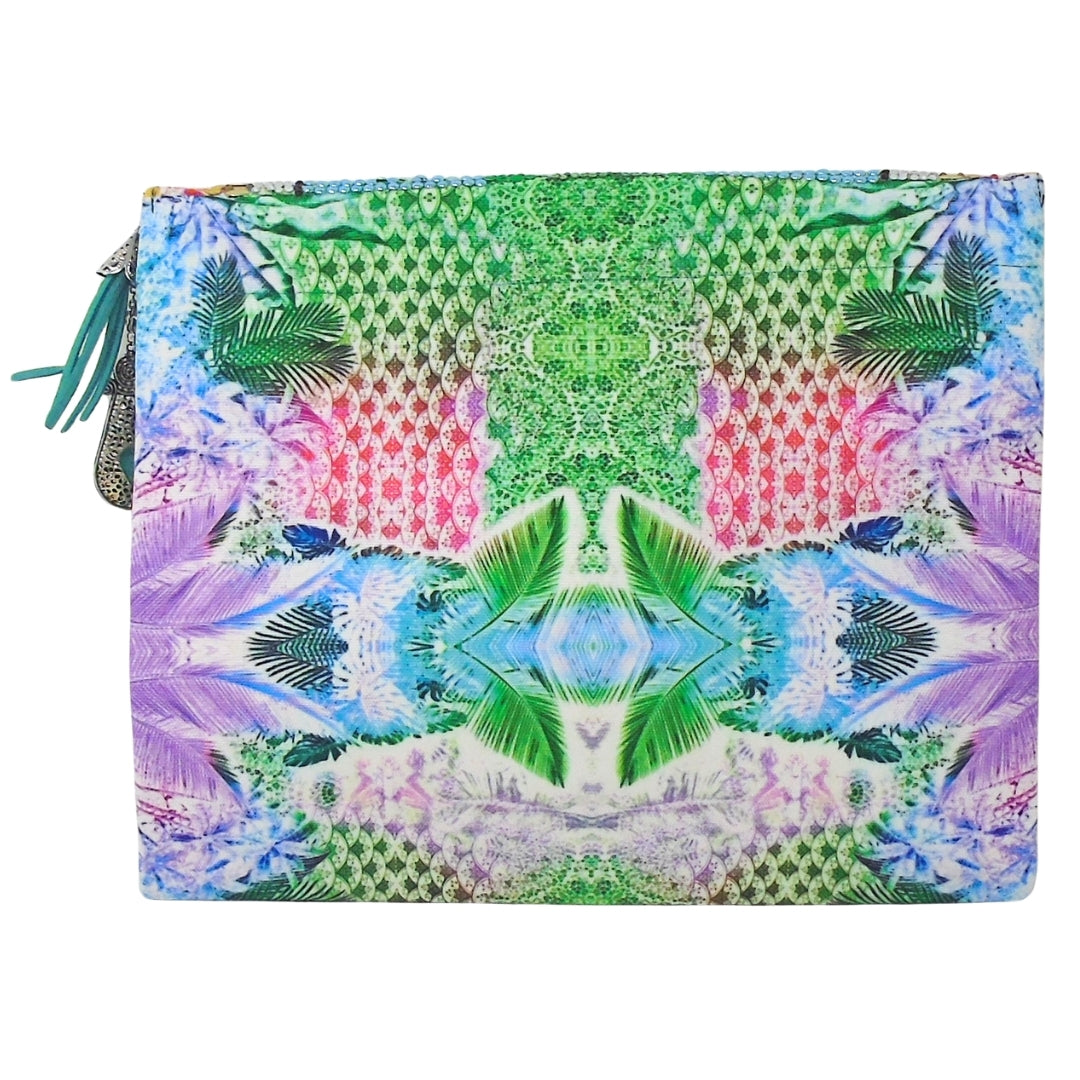Inoa Fashion Palm Leaves Clutch Bag Womens