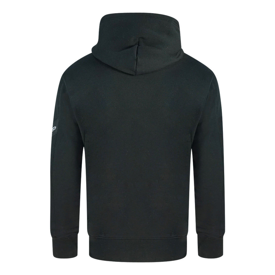 Champion Asymmetric Pocket Logo Black Hoodie