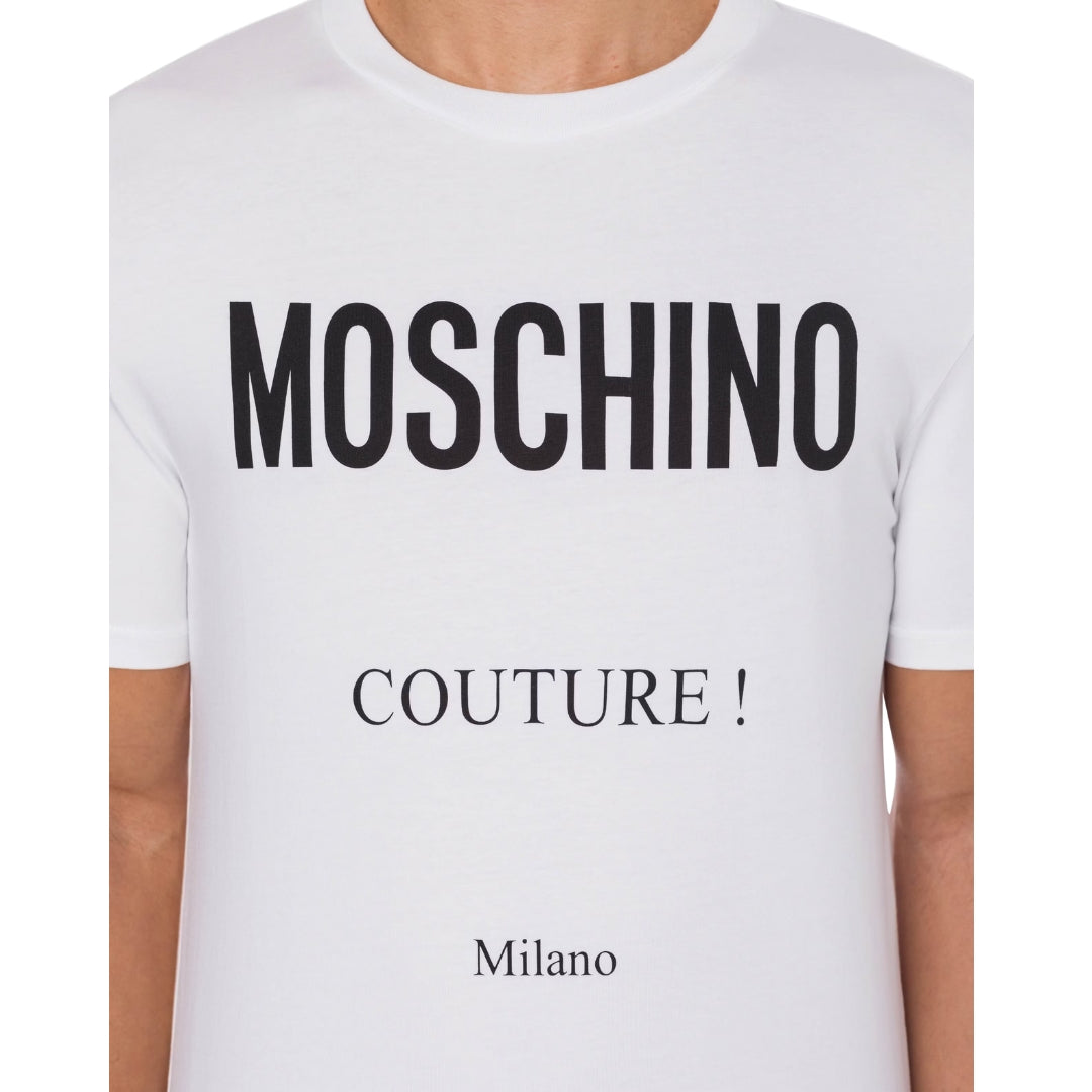Moschino Couture Milano White T-Shirt