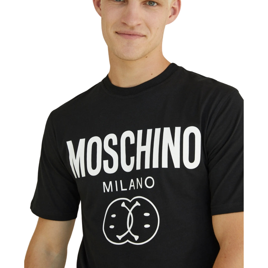 MOSCHINO 222ZRJ07109041 1555 BLACK T-SHIRT MALE S