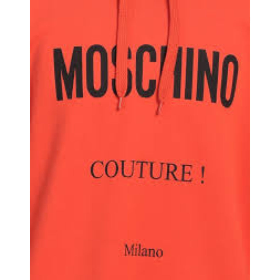 Moschino Couture Milano Orange Hoodie