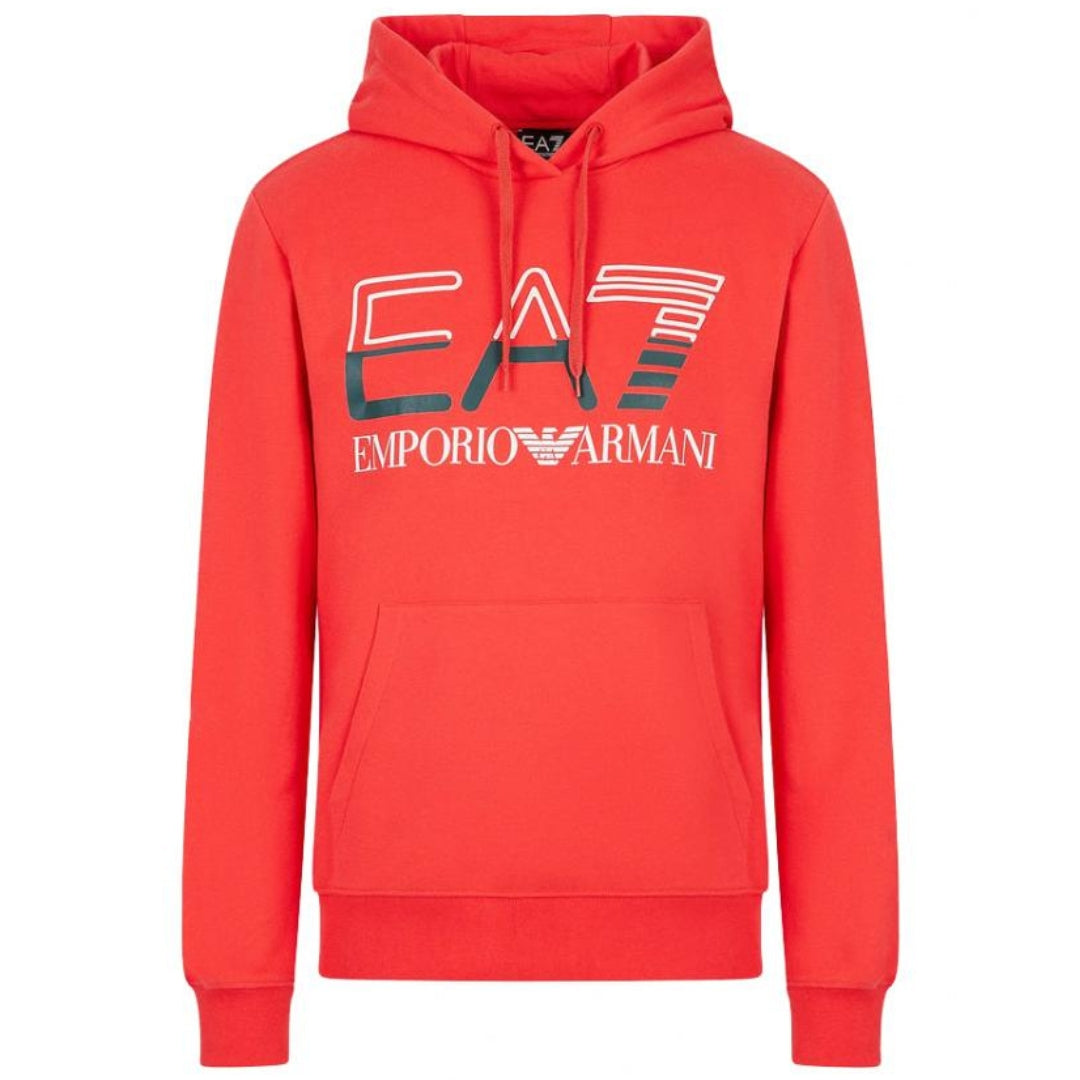 EA7 Large Brand Logo Bittersweet Hoodie