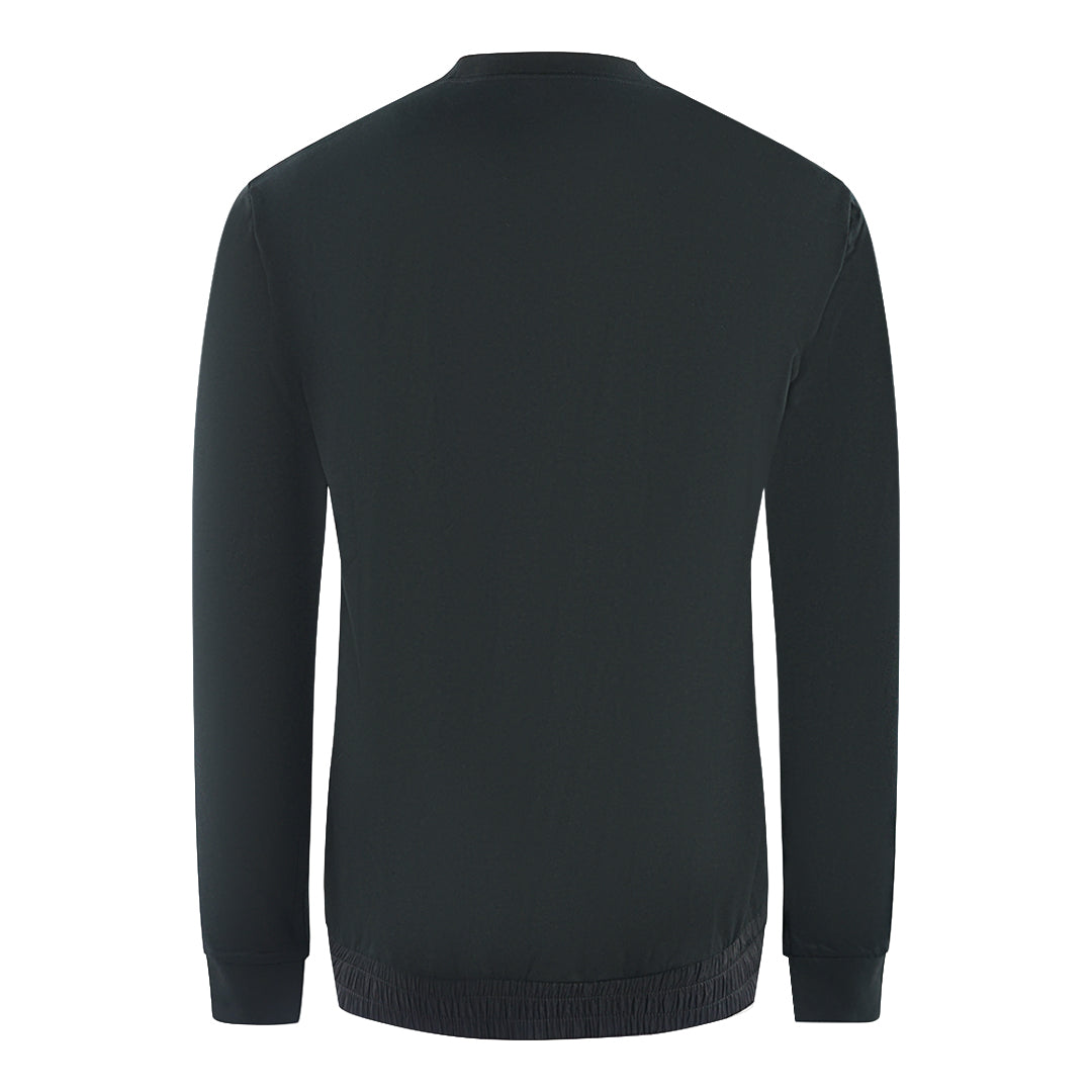 EA7 Branded Patch Logo Black Sweater