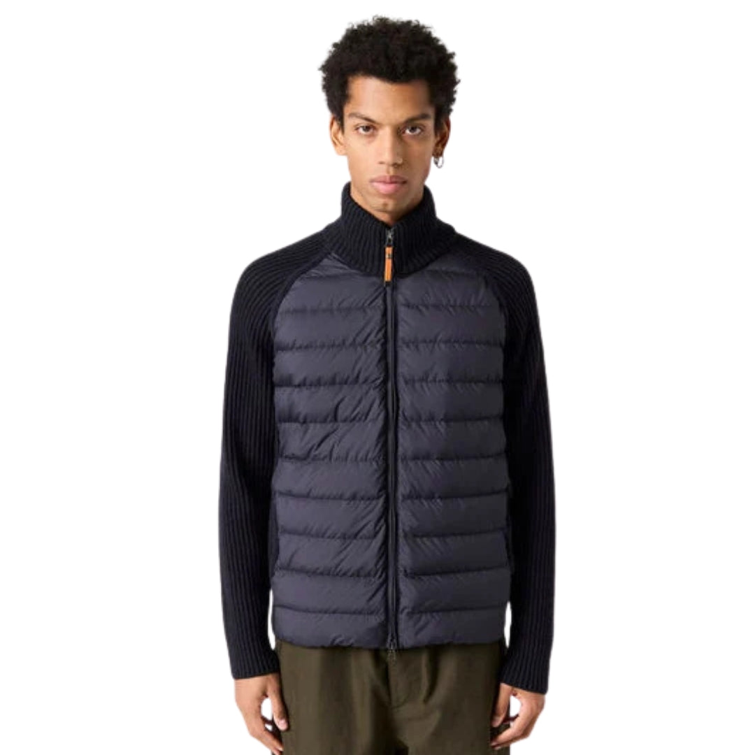 Parajumpers Olmo Pencil Black Ribbed Sleeves Jacket