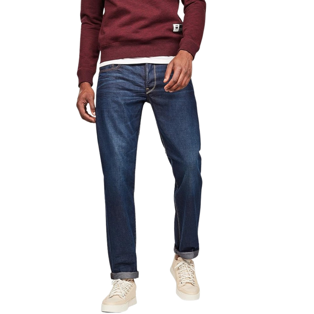 G-Star Dark Blue 3301 Loose Swash Denim Jeans