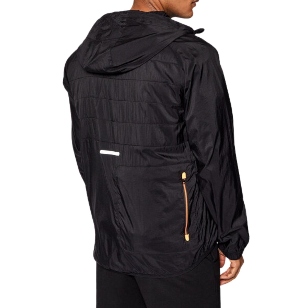 EA7 Lightweight Hooded Black Bomber Jacket