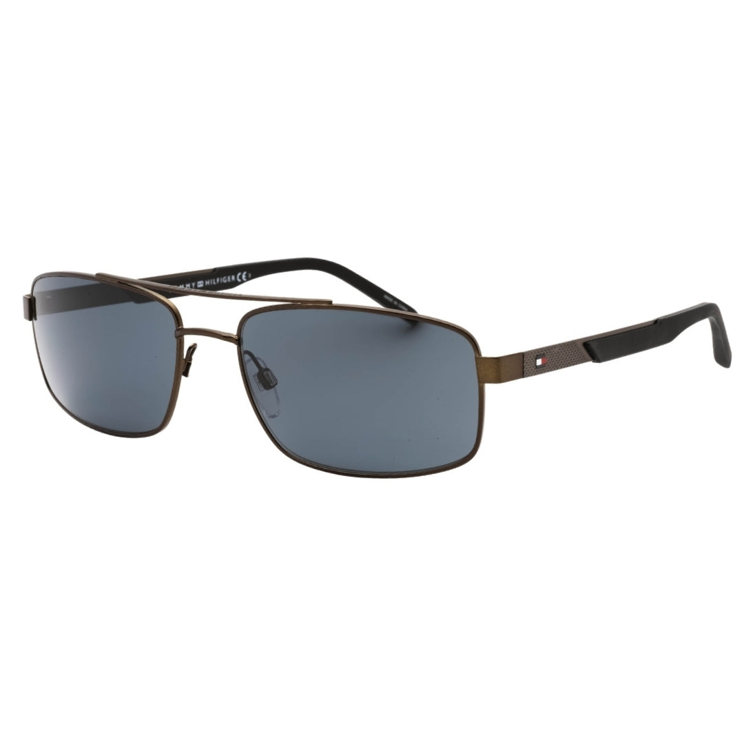 Tommy Hiliger Grey Lens Dark Ruthenium Black Sunglasses One Size
