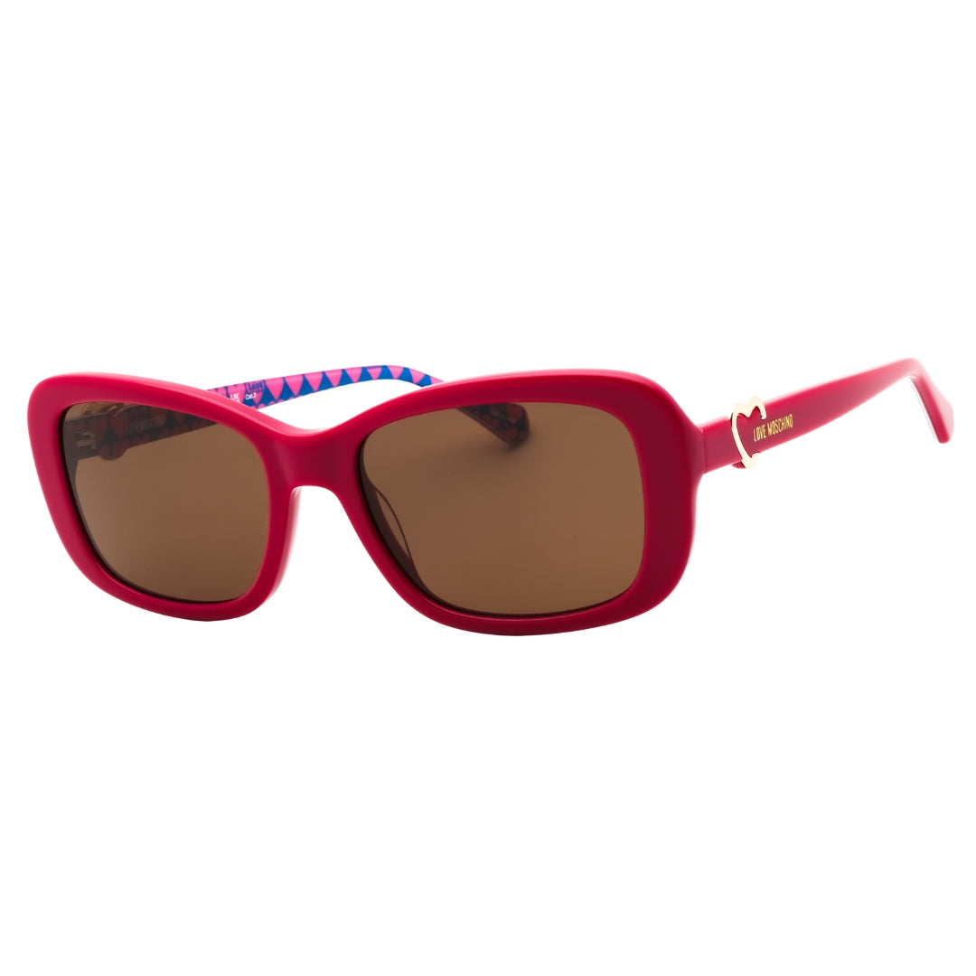 Moschino Love Mol060/S 0Mu1 70 Fuchsia/Brown Sunglasses One Size