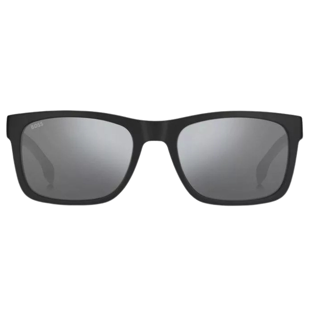 Hugo Boss Silver SP Lensed Matte Black Framed Sunglasses