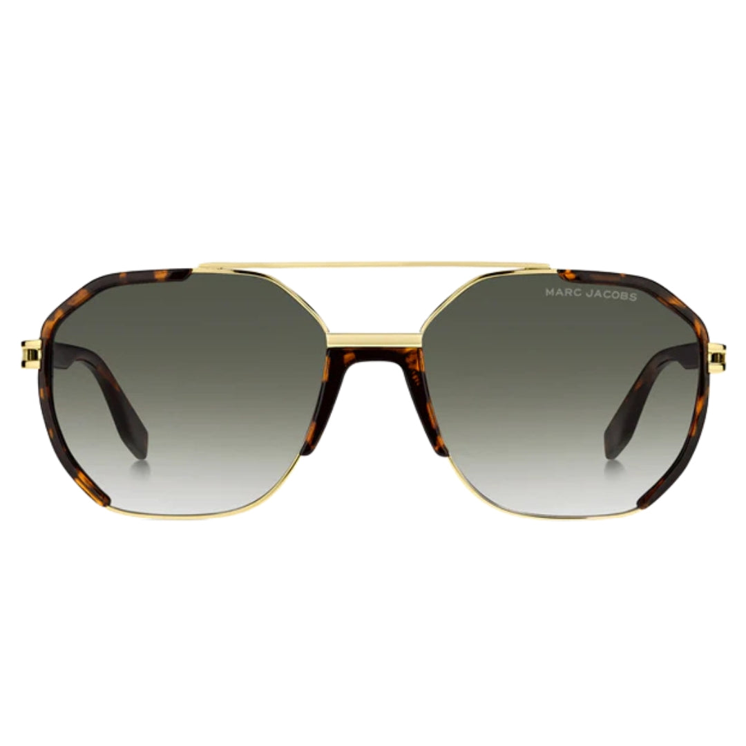 Marc Jacobs Havana/Gold Frame Brown Gradient Lens Sunglasses