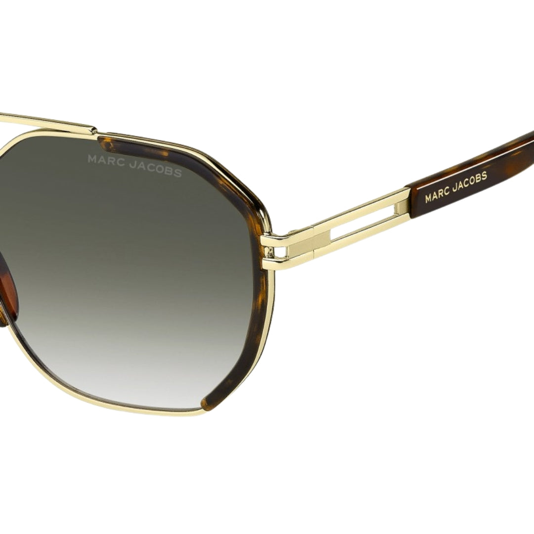 Marc Jacobs Havana/Gold Frame Brown Gradient Lens Sunglasses