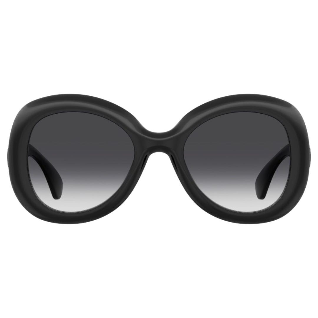 Moschino Bold Rounded Frame Black Sunglasses