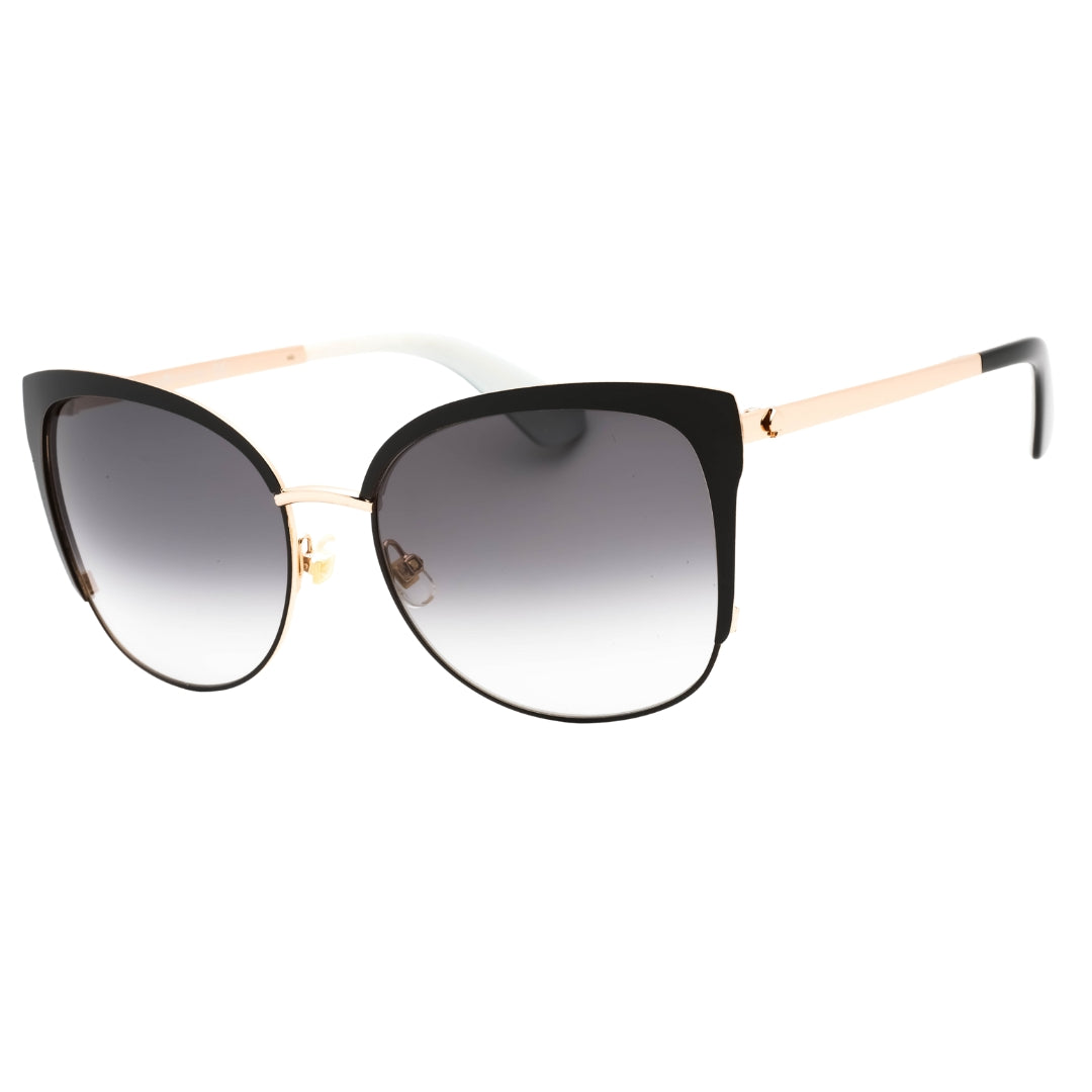 Kate Spade Genice/S 0RRC 00 Black Gold (F8 gray gradient lens) Sunglasses One Size