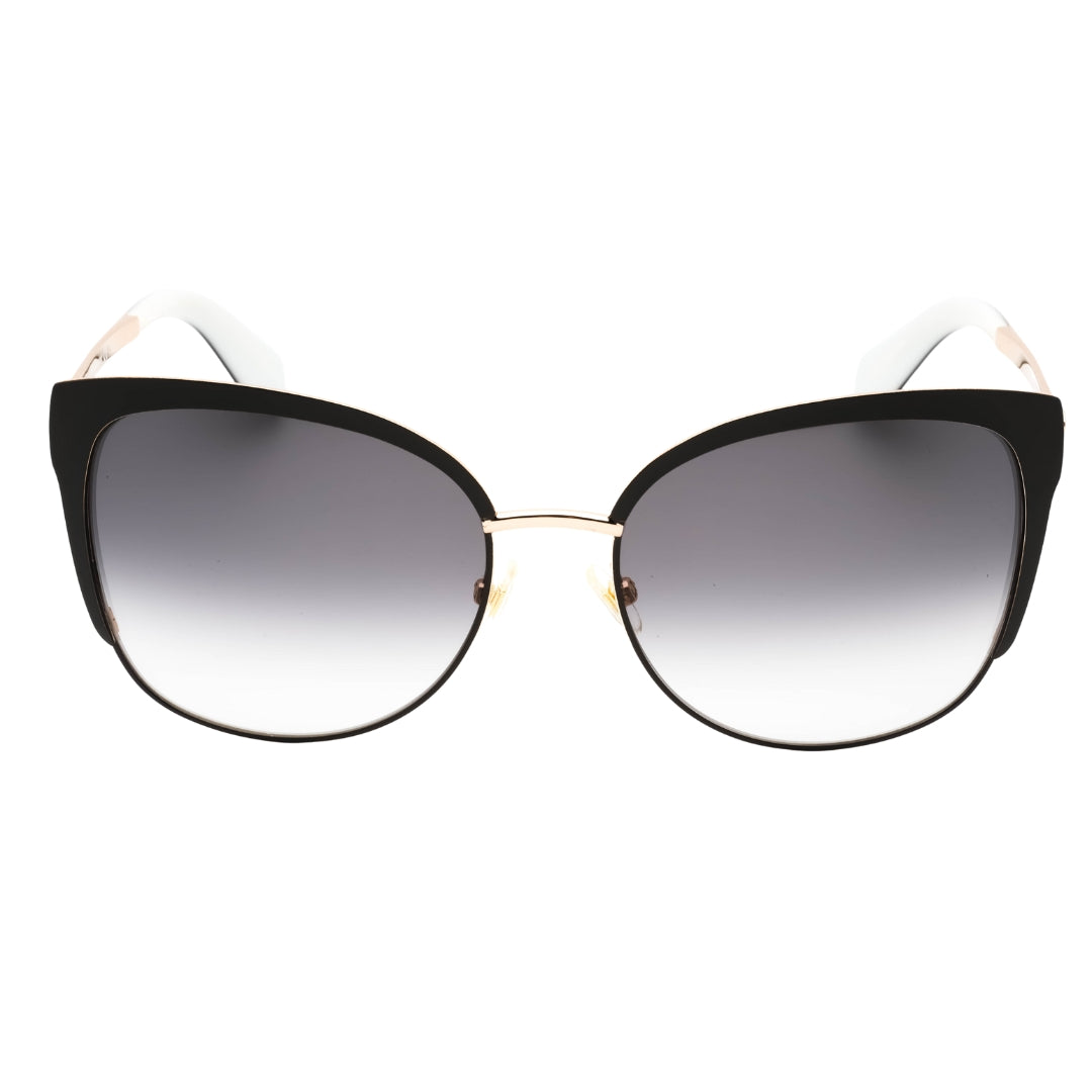 Kate Spade Genice/S 0RRC 00 Black Gold (F8 gray gradient lens) Sunglasses One Size
