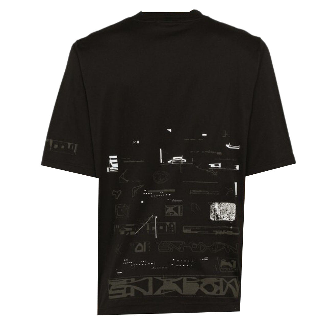 Stone Island Shadow Project Patch Design Black T Shirt