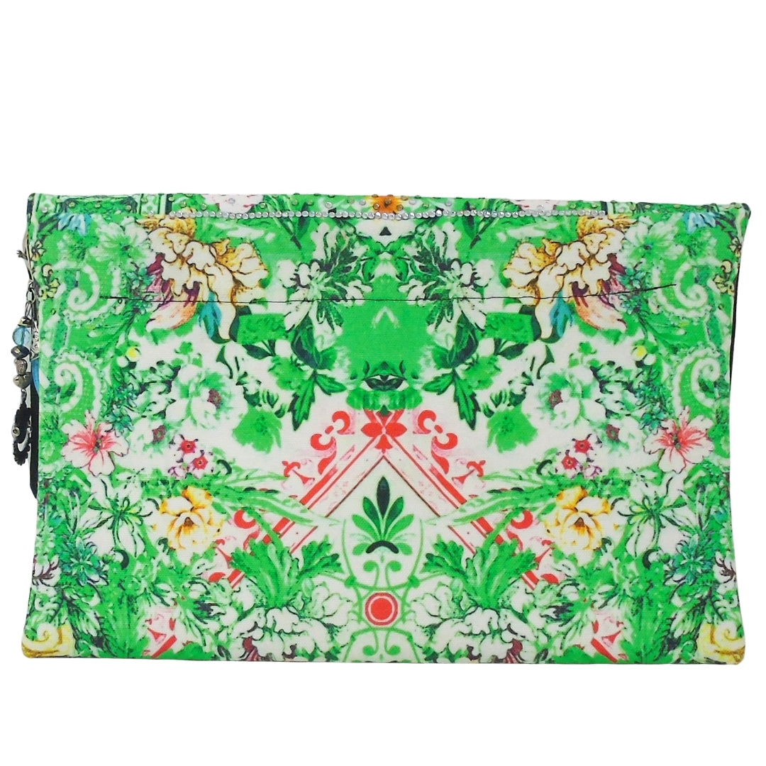 Inoa Fashion Versailles Gardenia Clutch Bag Womens