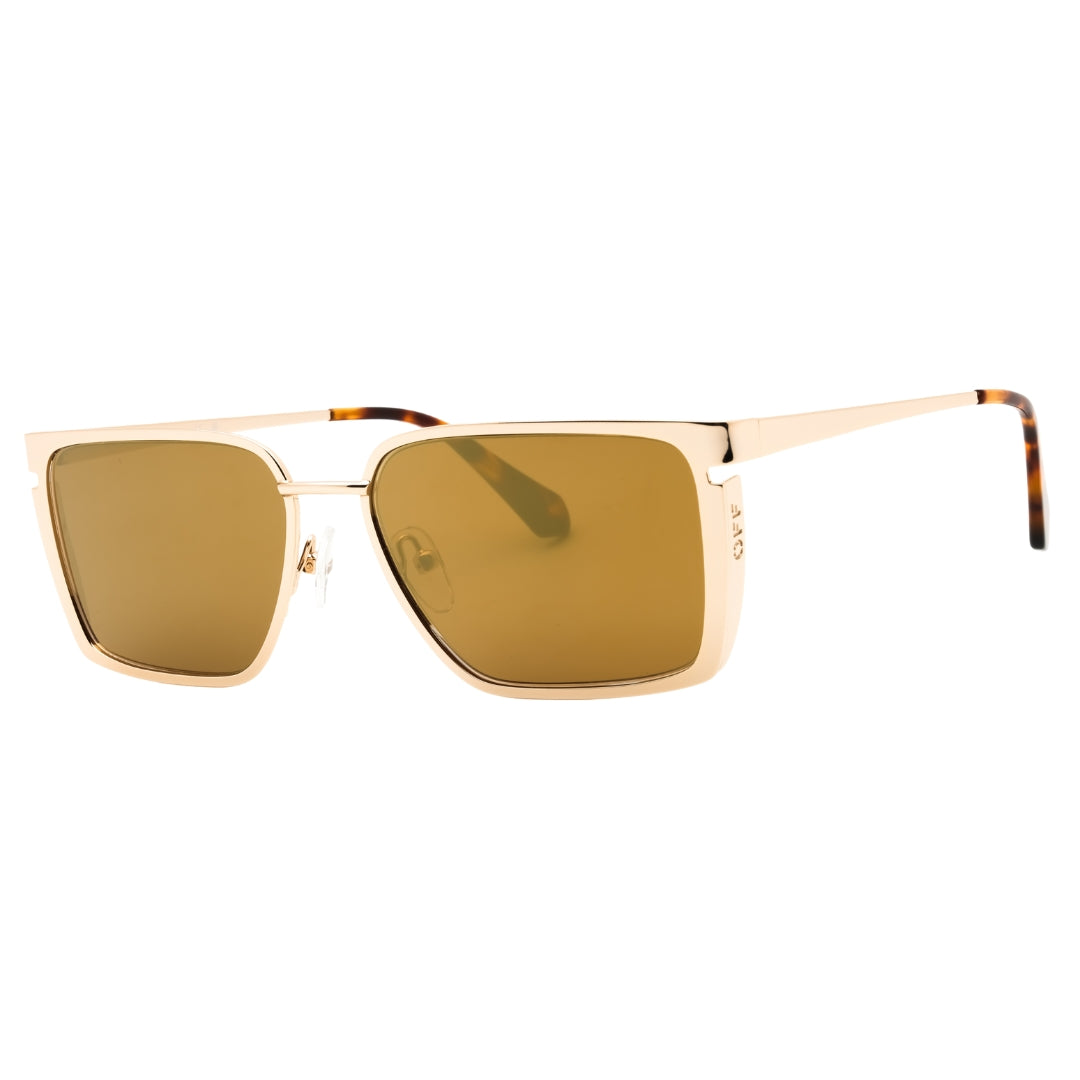 Off-White Yoder 7676 Gold / Gold Mirror Sunglasses One Size