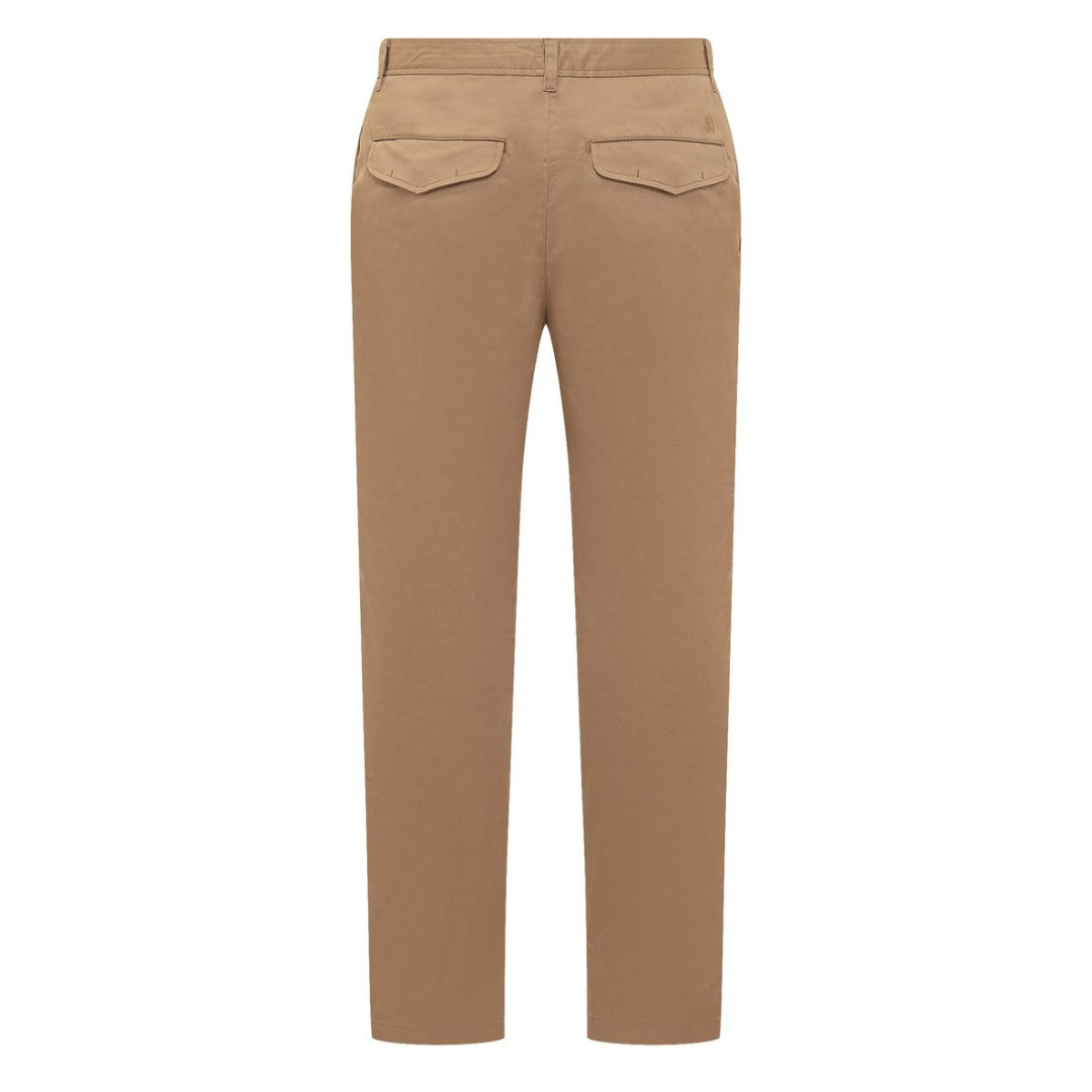 BURBERRY 8055173 Burberry Shilton Cotton Chino Trousers CAMEL (Beige) CHINO TROUSERS MALE W36 / 32L