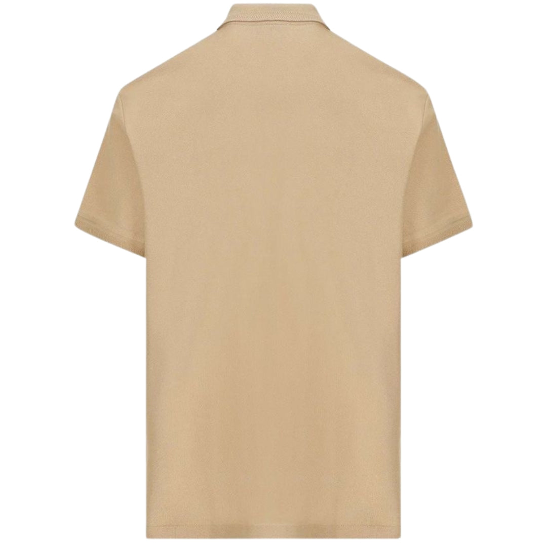Burberry Branded Circle Logo Camel Beige Polo Shirt