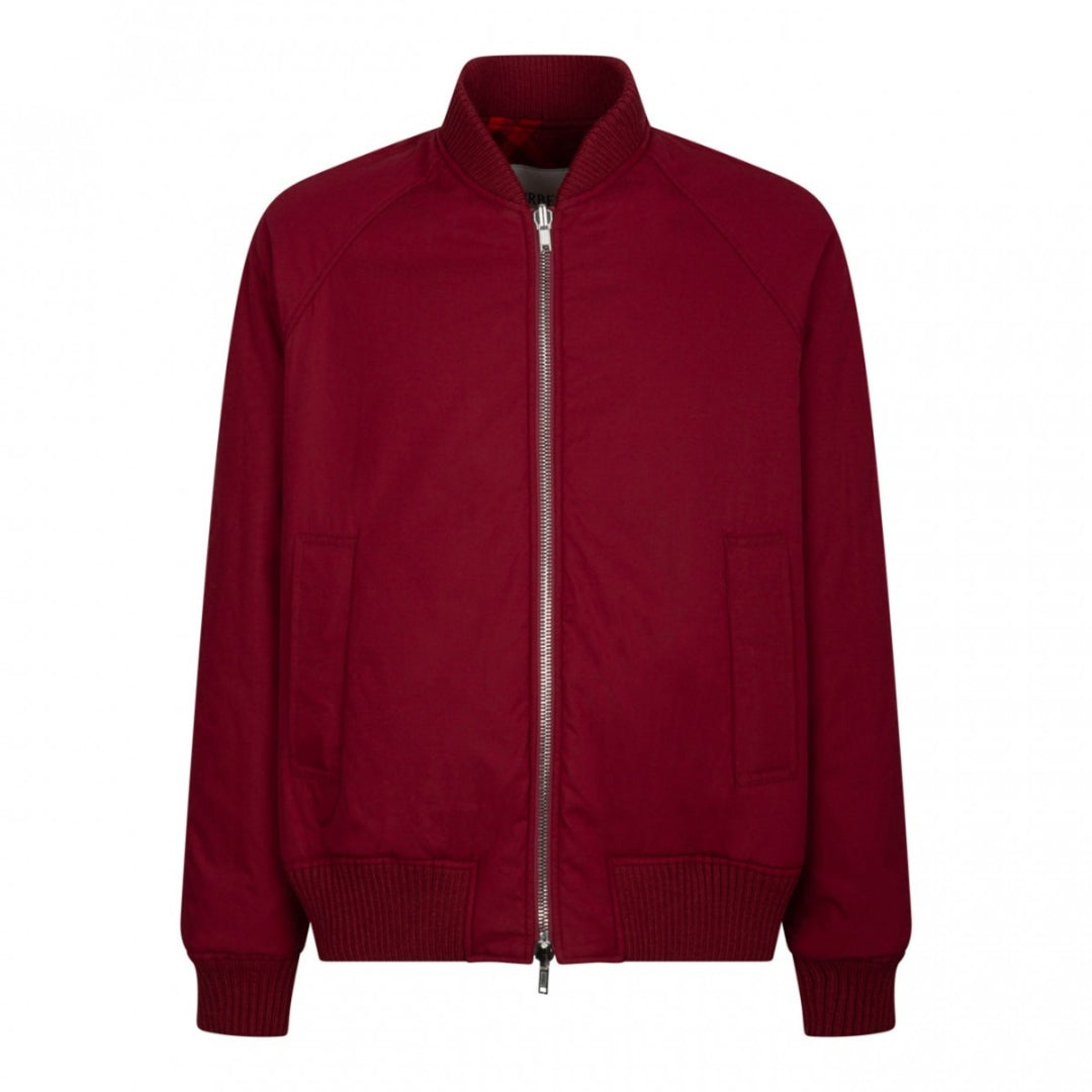 BURBERRY 8078906 Reversible check-print bomber jacket RIPPLE IP CHECK (Red) JACKET MALE L