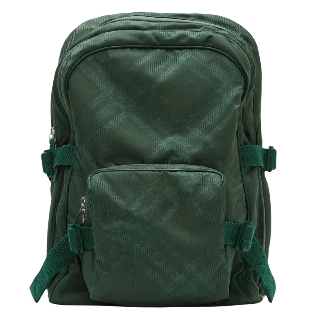 Zip Fastening Burberry Nova Check Backpack Burberry Vine Green