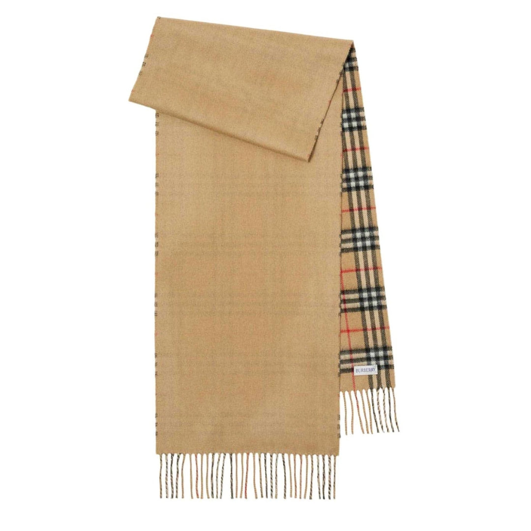 BURBERRY 8082480 Burberry Beige Cashmere Scarf ARC BEIGE SCARF MALE One Size