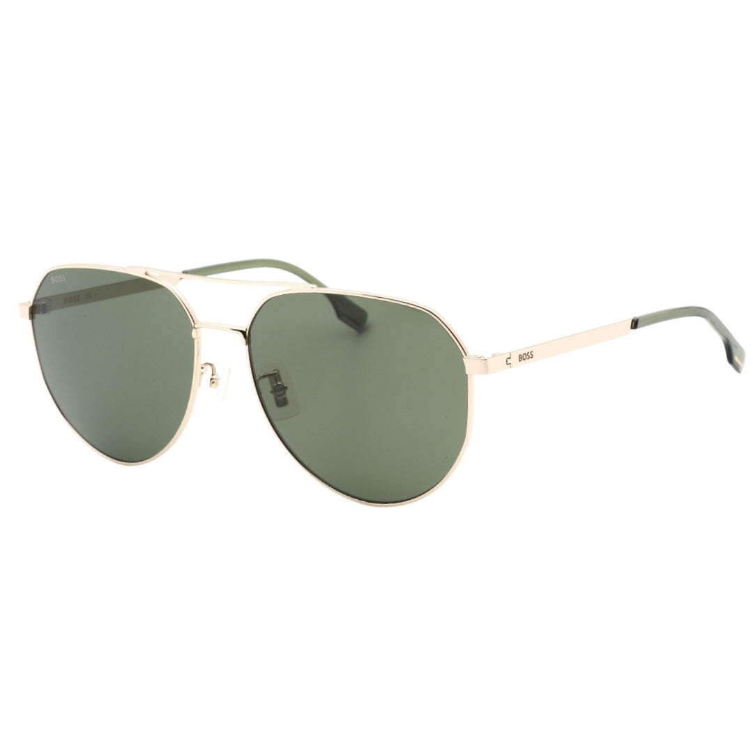 Hugo Boss Green Lens Gold Sunglasses One Size