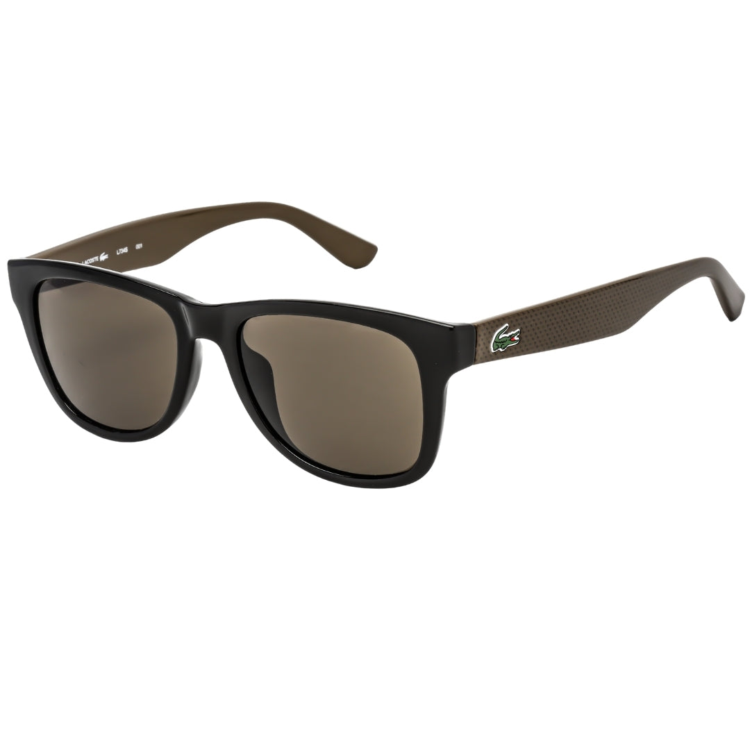 Lacoste L734S (001) Black Brown / Grey Shaded Sunglasses Male 52X18X140 One Size