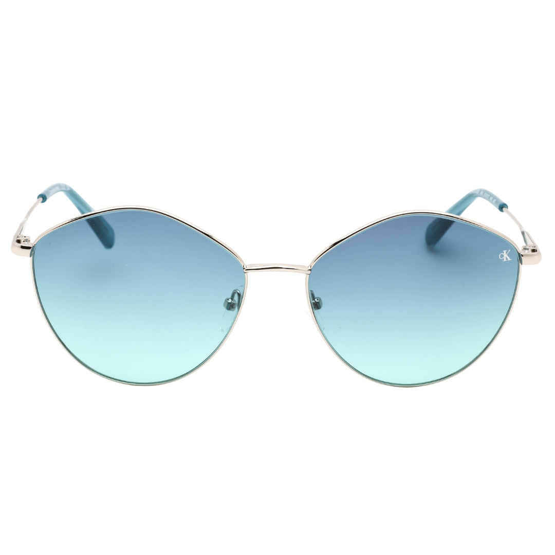 Calvin Klein Jeans CKJ22202S 040 SILVER / Blue Gradient Sunglasses Female One Size