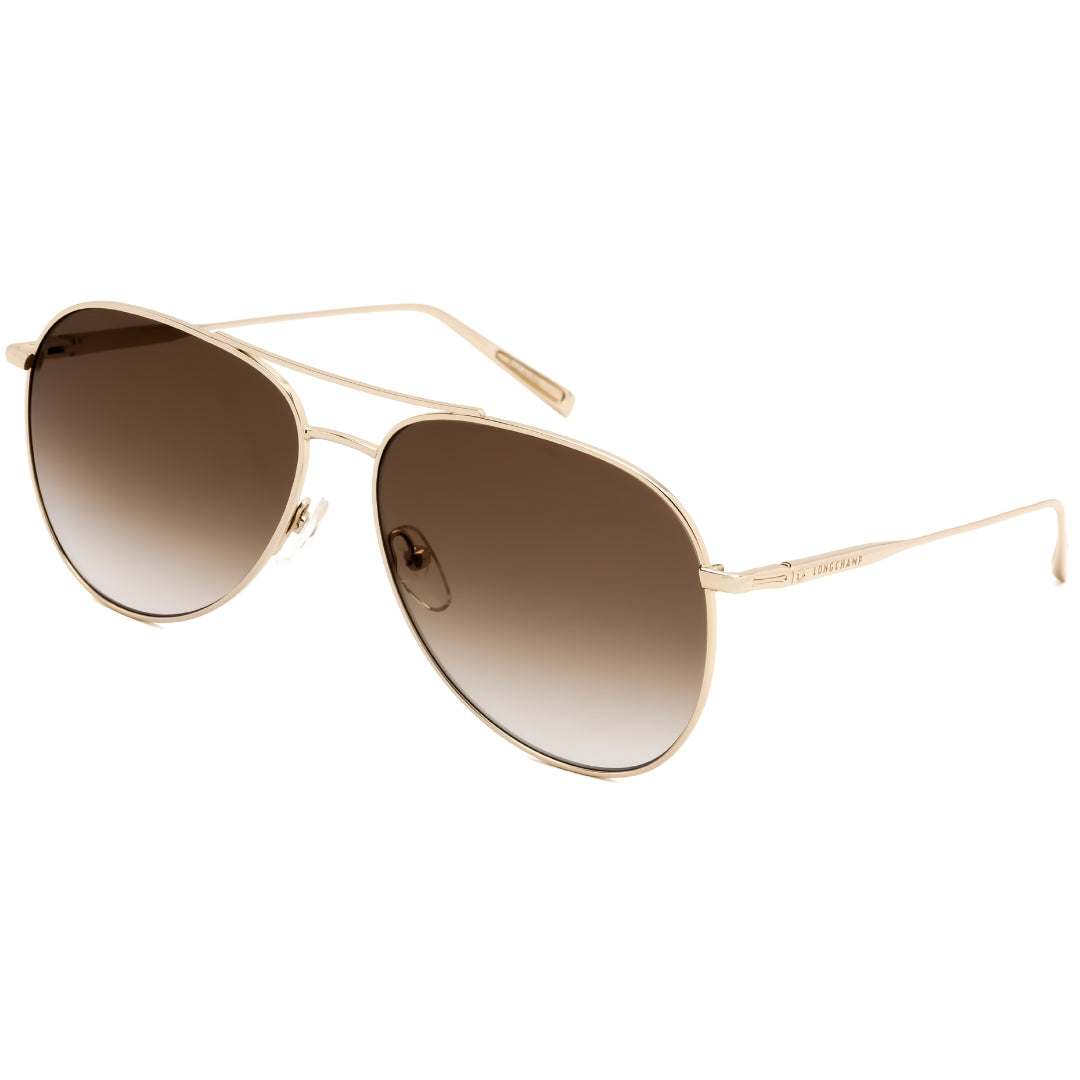 Longchamp LO139S 718 Gold/Brown / Brown Gradient Sunglasses Female One Size