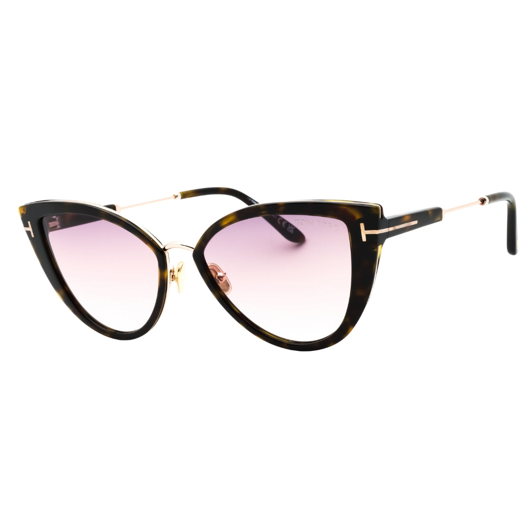 Tom Ford Ft0868 52F Dark Havana / Gradient Brown Sunglasses One Size