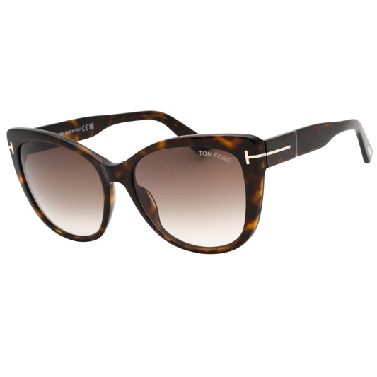 Tom Ford Gradient Roviex Dark Havana Brown Sunglasses One Size