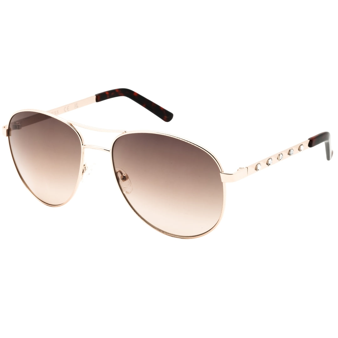 Guess Factory Gf0408 32F Gold / Gradient Brown Sunglasses Female 61X18X135 One Size