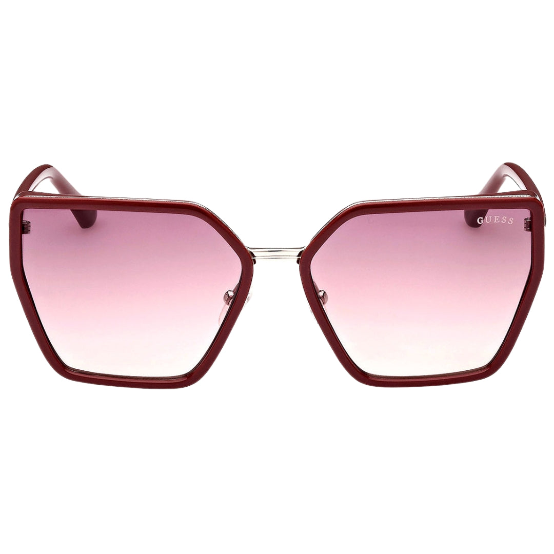 Guess Shiny Bourdeaux Frame Gradient Bordeaux Lens Sunglasses