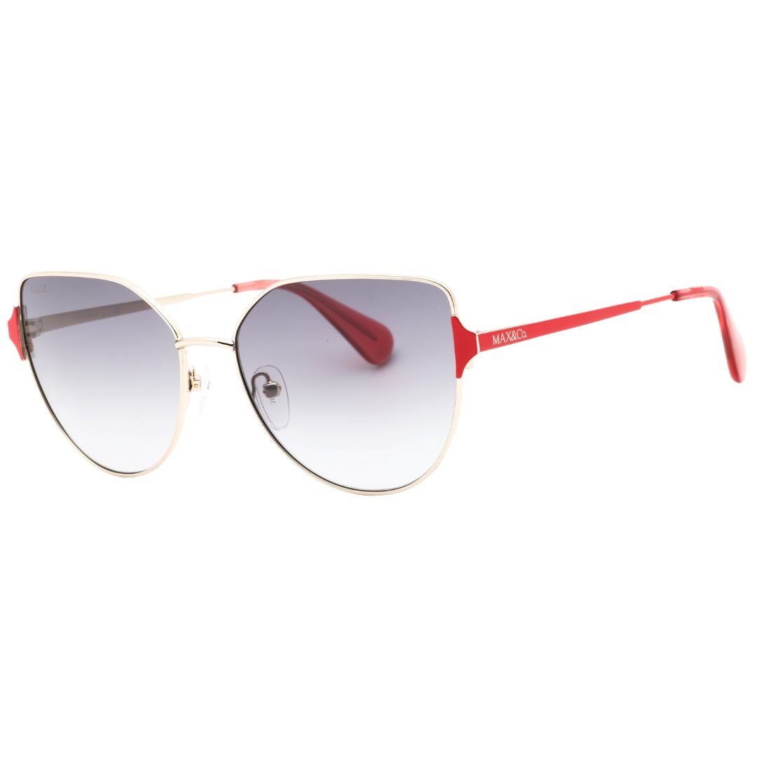 Max & Co Mo0082 32B Gold / Gradient Smoke Sunglasses One Size