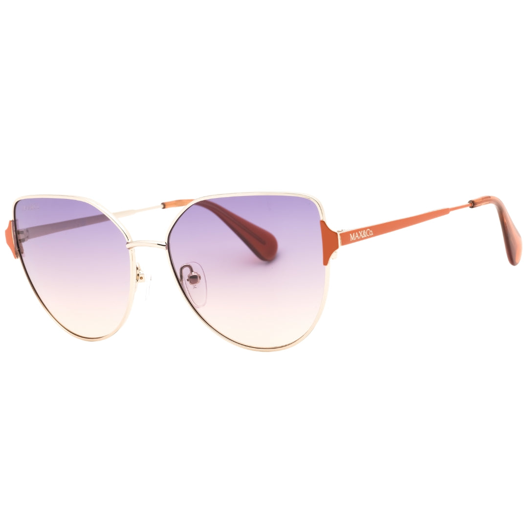Max & Co Mo0082 32Z Gold / Gradient Or Mirror Violet Sunglasses One Size