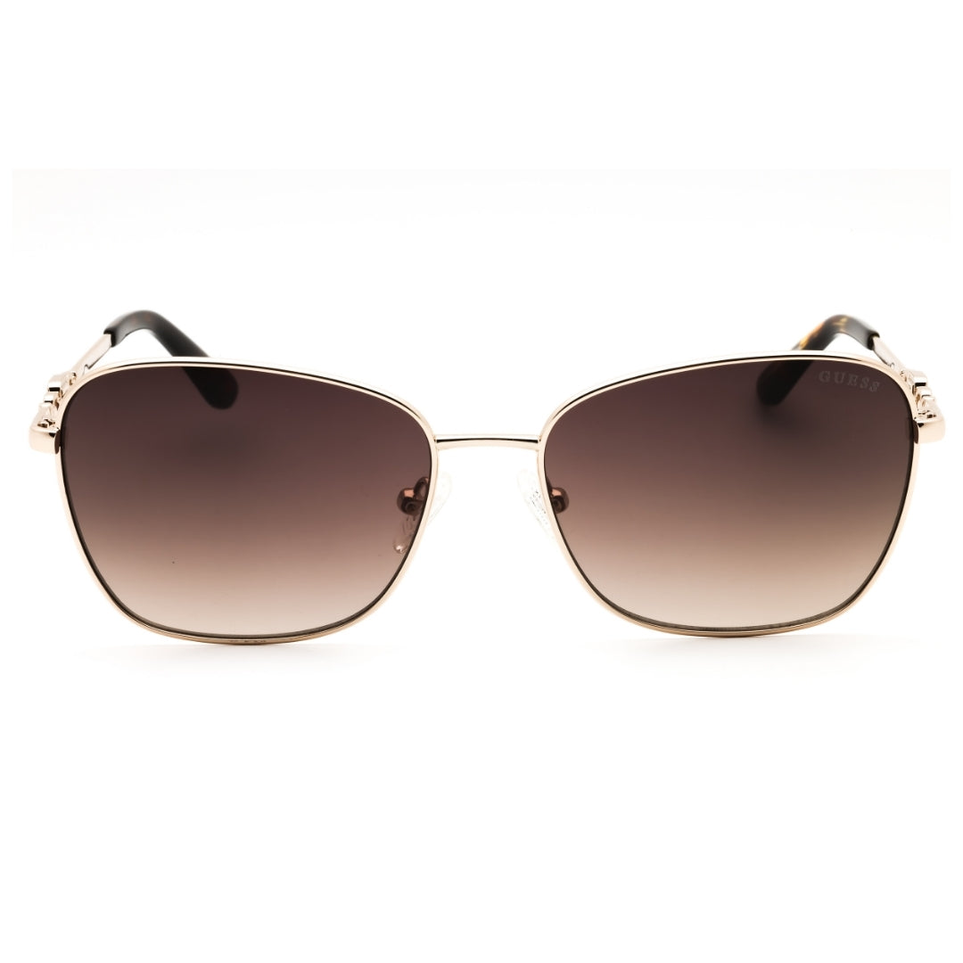 Guess Gradient Brown Lens Gold Sunglasses One Size