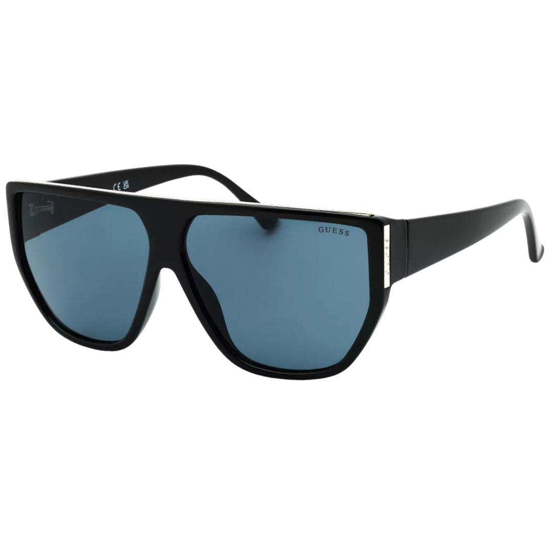 Guess Smoke Lensed Shiny Black Framed Sunglasses