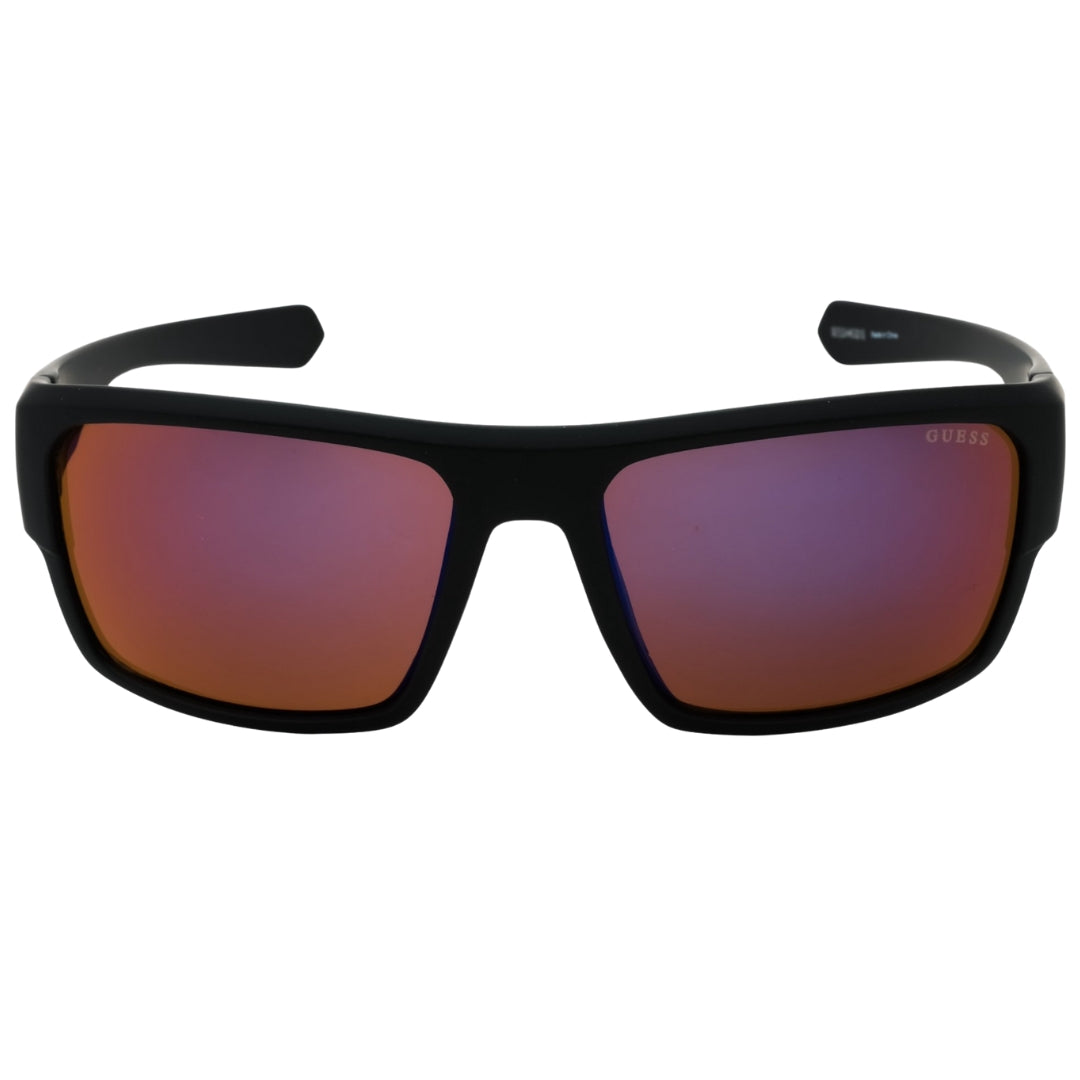 Guess Black Curved Frame Wrap Sunglasses