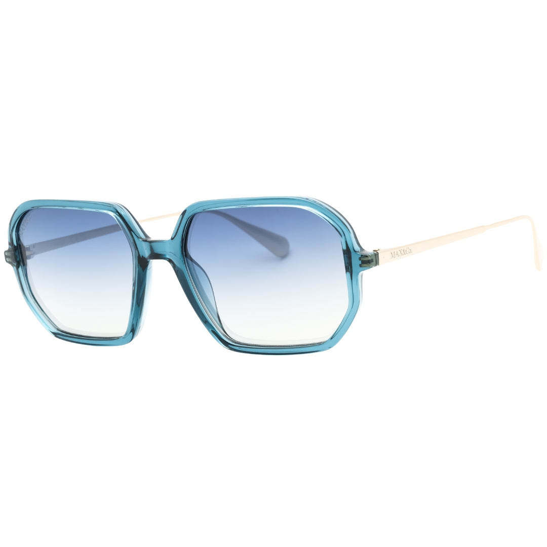 Max & Co Mo0087 87W Shiny Turquoise / Gradient Blue Sunglasses One Size