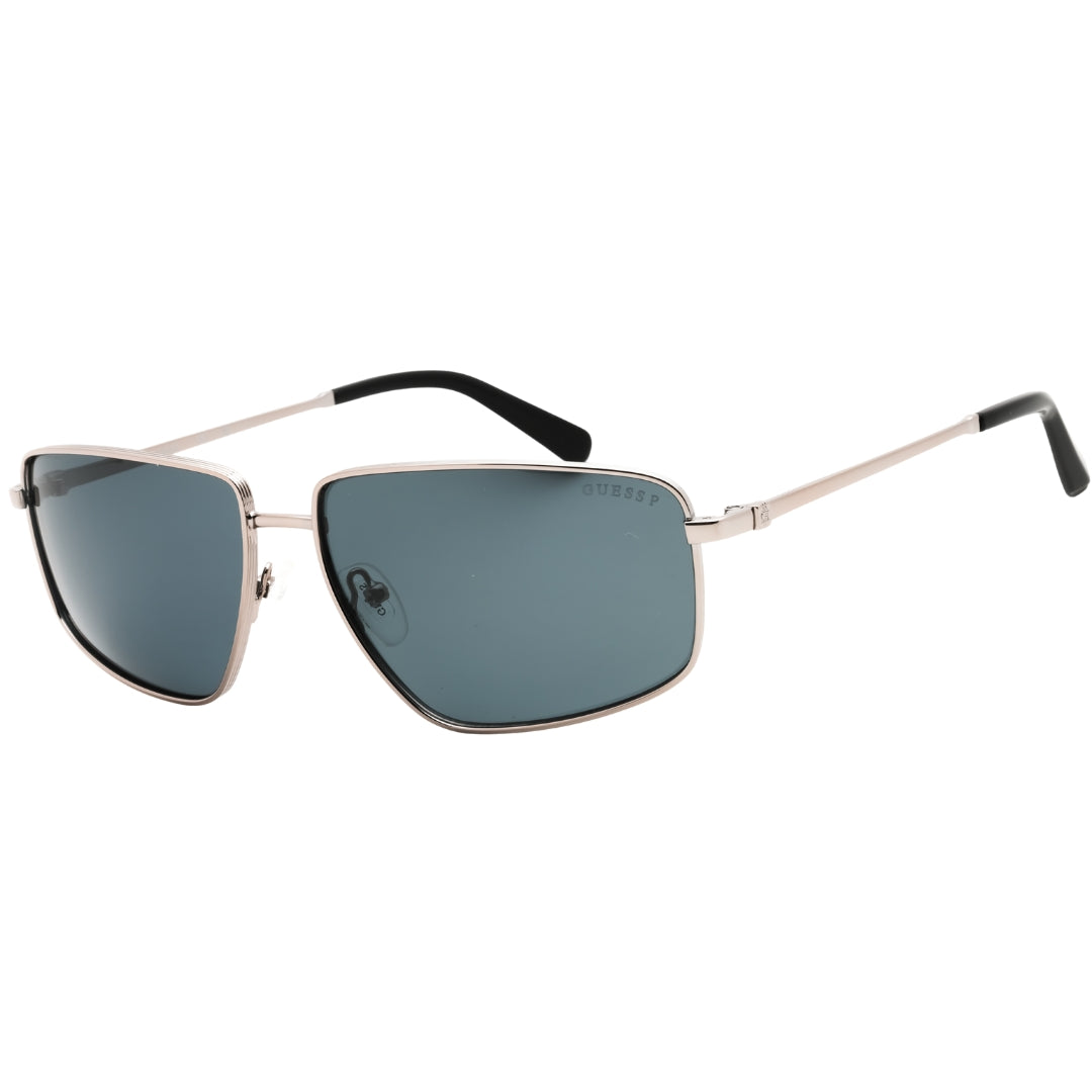 Guess Gu00088 08D Shiny Gunmetal / Smoke Polarized Sunglasses One Size