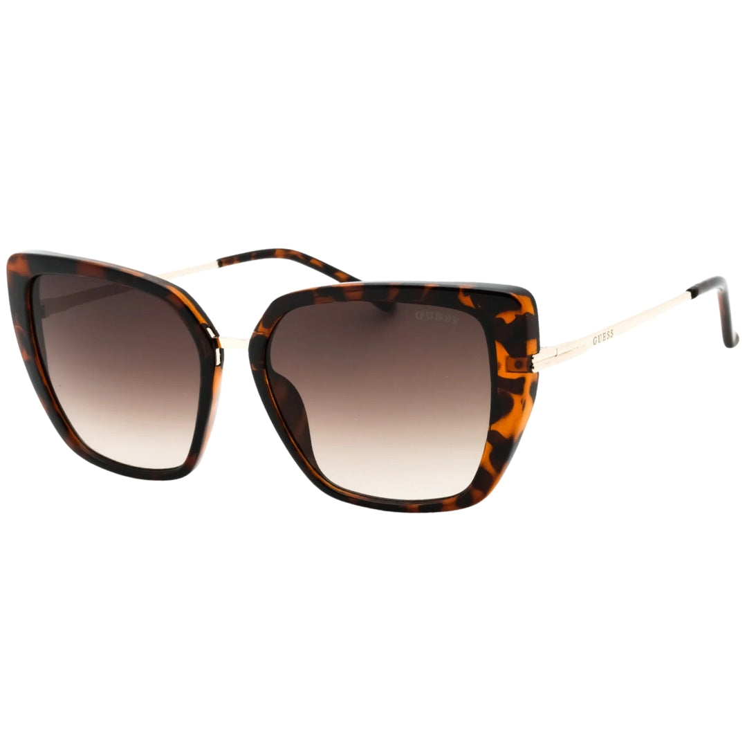 Guess Cat Eyes Brown Gradient Lens Dark Havana Brown Sunglasses