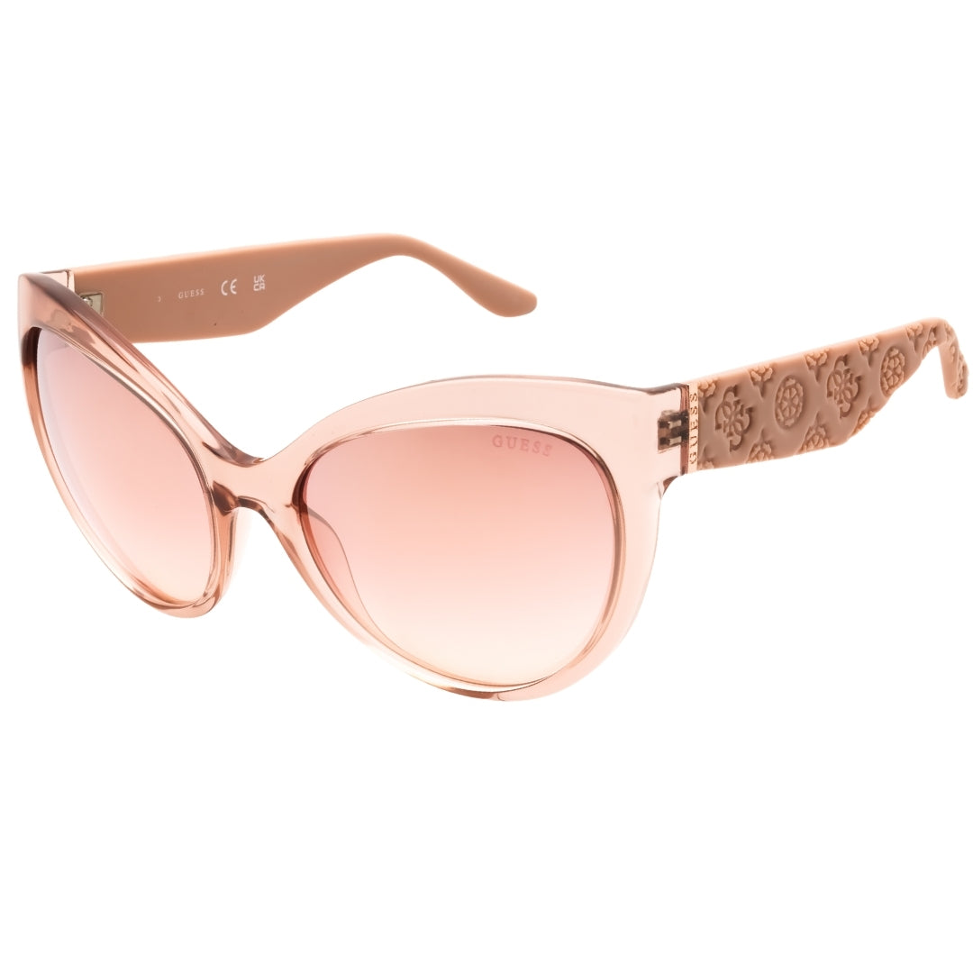 Guess Gu00130 57U Shiny Beige / Bordeaux Mirror Sunglasses Female 61X20X125 One Size