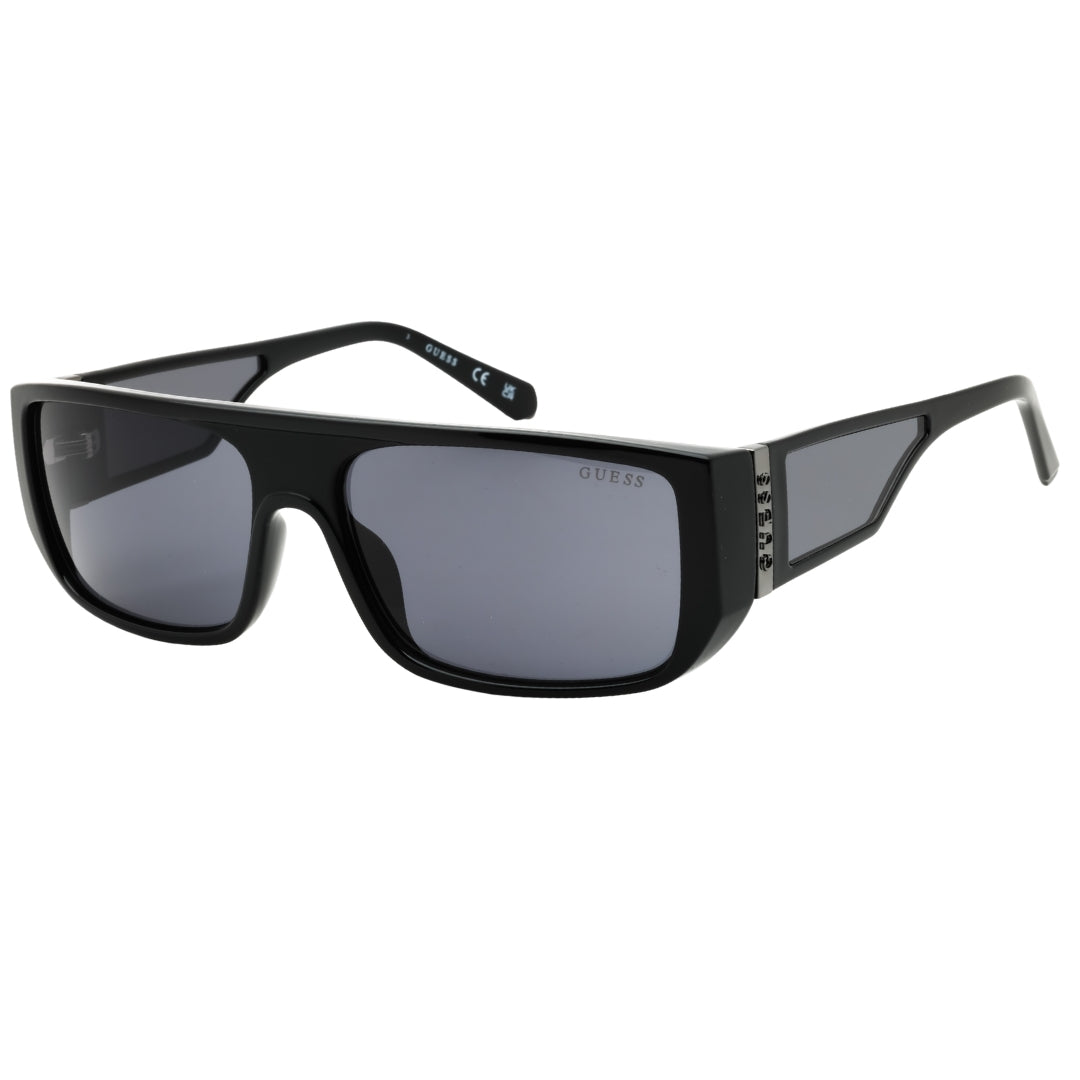 Guess Gu00136 01A Shiny Black / Smoke Sunglasses Male 60X16X140 One Size