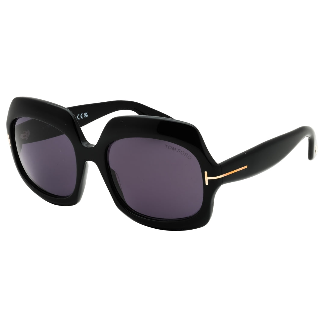 Tom Ford Ft1155 01A Shiny Black / Smoke Sunglasses Female 60X20X135 One Size